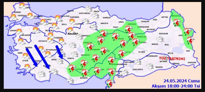 Meteorolojiden bölge ve saat verip uyardı! Fırtına geliyor 11